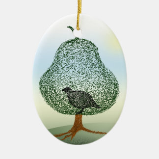 Adorno De Cerámica Pañuelo En Un Navidad De Árbol Par