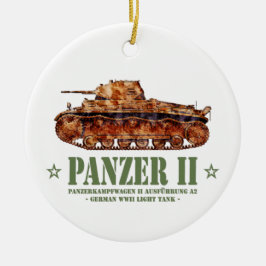 Adorno De Cerámica Panzer II A2 Guerra Mundial Dos tanques de luz ale
