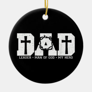 Adorno De Cerámica Papá Bendito Padre Cruz Cristiano Religioso