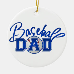 Adorno De Cerámica Papá del béisbol