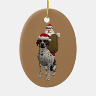 Adorno De Cerámica Papá, Navidad Con Un Sillón Gris