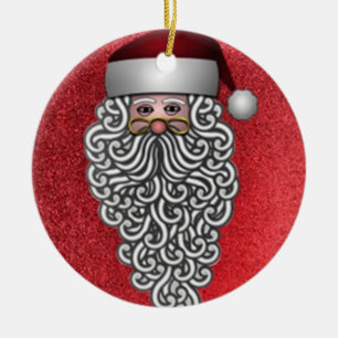 Adorno De Cerámica Papá Noel