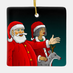 Adorno De Cerámica Papá Noel