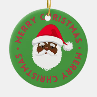 Adorno De Cerámica Papá Noel