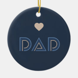 Adorno De Cerámica Papá, pilar de honor
