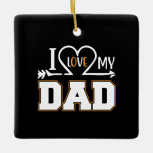 Adorno De Cerámica Papá Regalos Amo a mi padre