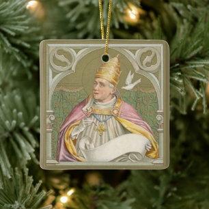 Adorno De Cerámica Papa San Gregorio Magno (M 067)