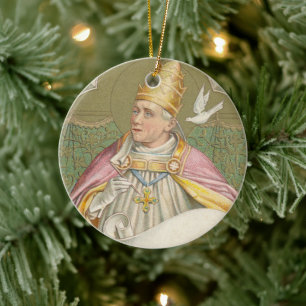 Adorno De Cerámica Papa San Gregorio Magno (M 067)