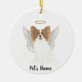 Adorno De Cerámica Papanicolau y Blanco Sympathy Memorial Papillon