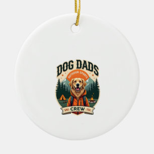 Adorno De Cerámica Papás Perros Vintage Tripulación Deportes al Aire