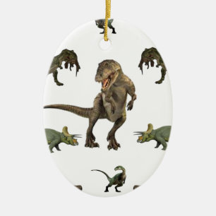 Adorno De Cerámica Papel de ajuste de dinosaurios