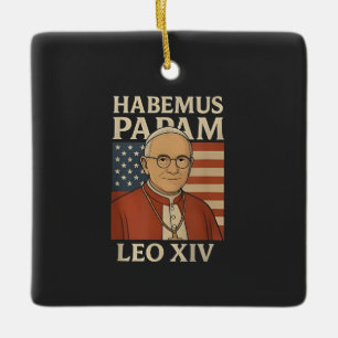 Adorno De Cerámica Papel Habemus Papa León XIV Iglesia Cristiana