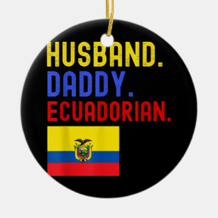 Adorno De Cerámica Papi del padre de padre ecuatoriano varón
