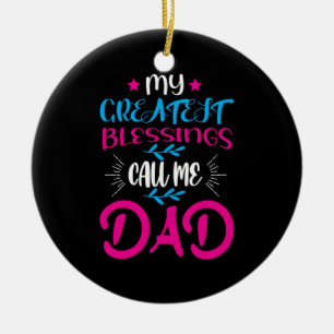Adorno De Cerámica Papi Regalo Mis Mejores Bendiciones Me Llaman Papá