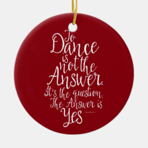 Adorno De Cerámica Para bailar no es la respuesta