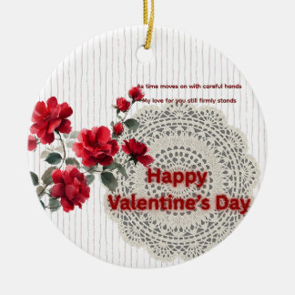Adorno de cerámica para el día de San Valentín