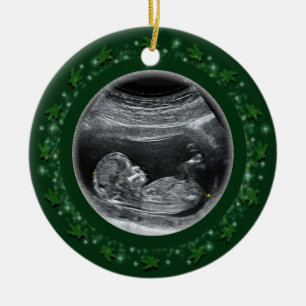 Adorno de cerámica para el primer Navidad del bebé