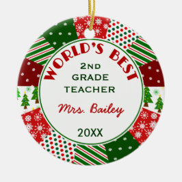 Adorno De Cerámica Para el regalo preferido del navidad del profesor