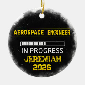 Adorno de cerámica para futuro ingeniero aeroespac