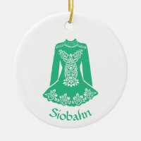 Para los bailarines irlandeses, ropa de baile verd