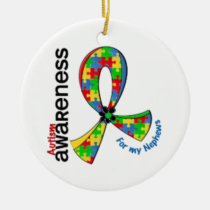 Adorno De Cerámica Para mi autismo de los sobrinos