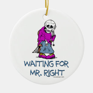 Adorno De Cerámica Para Mr.Right que espera