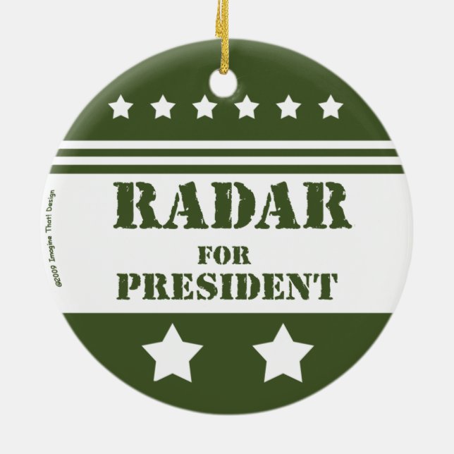 Adorno De Cerámica Para presidente Radar (Atrás)