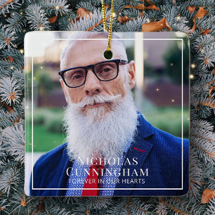 Adorno De Cerámica Para Siempre En Nuestro Corazón Foto Memorial Kee