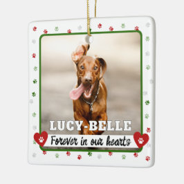 Adorno De Cerámica Para siempre en nuestro recuerdo cardíaco Keepsake