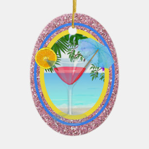 Adorno De Cerámica Paradise Cocktail