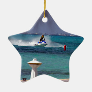Adorno De Cerámica Paraíso de Jet Ski