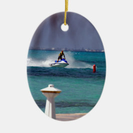 Adorno De Cerámica Paraíso de Jet Ski
