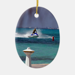 Adorno De Cerámica Paraíso de Jet Ski