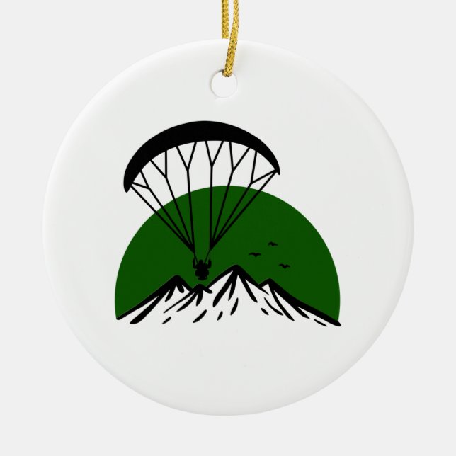 Adorno De Cerámica Paramotor retro (Frente)