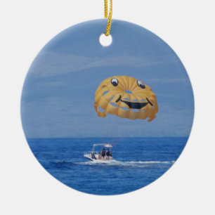 Adorno De Cerámica Parasailing del amor
