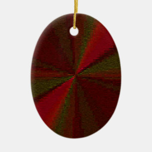 Adorno De Cerámica Parche de gradiente circular rojo a verde