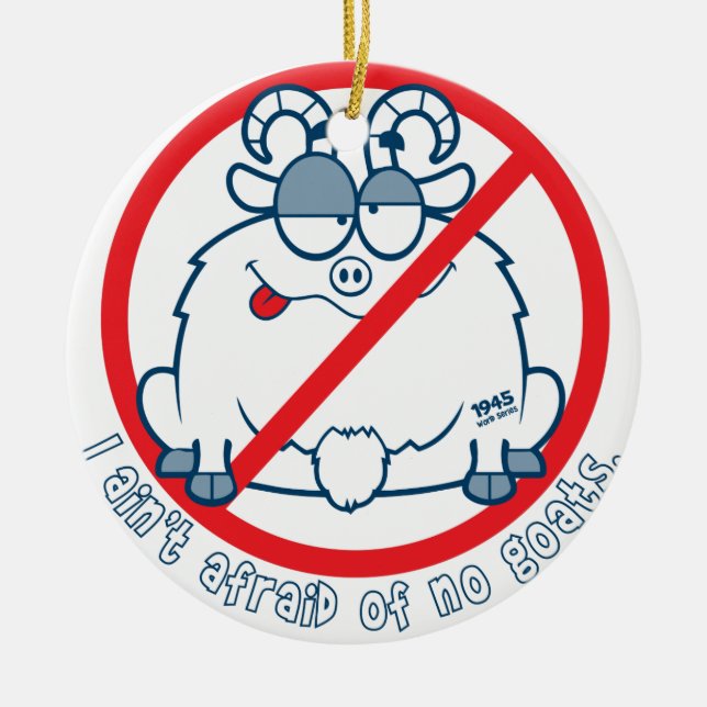 Adorno De Cerámica pare la camisa de la cabra de Chicago (Frente)