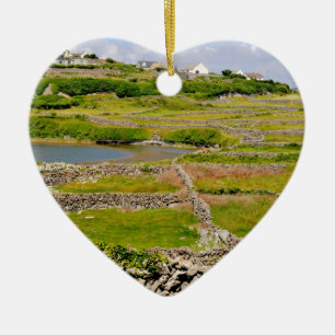 Adorno De Cerámica Paredes de piedra de Irlanda