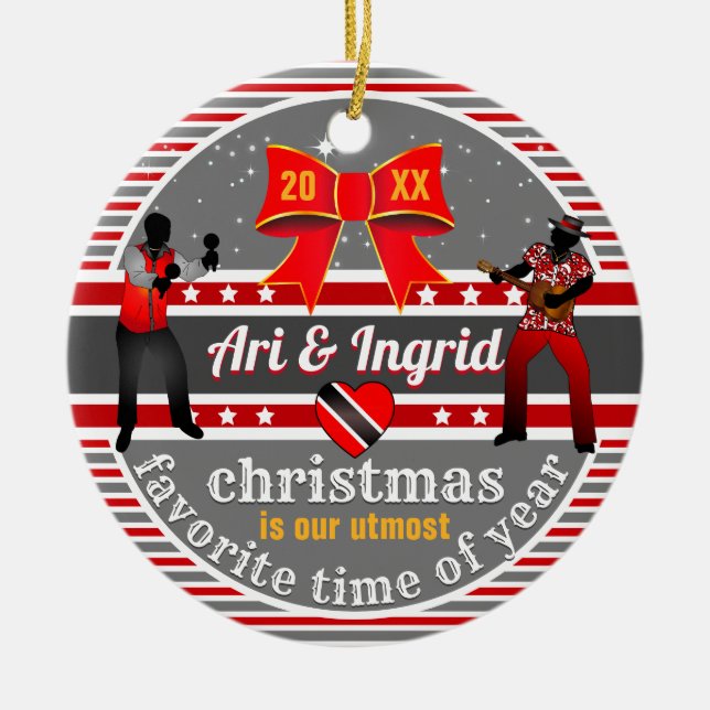 Adorno De Cerámica Pareja / Amistad (Frente)