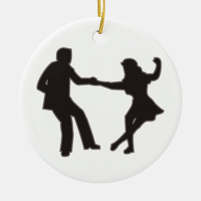 Adorno De Cerámica Pareja bailarina (Frente)