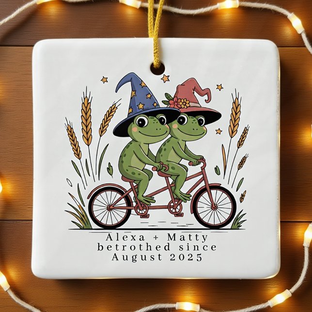 Adorno De Cerámica Pareja Cute Personalizada Mejor Comprometida (Subido por el creador)