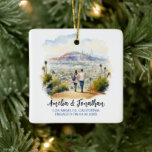 Adorno De Cerámica Pareja en Los Angeles California Watercolor Travel<br><div class="desc">Pareja en Los Ángeles California | Ornamento cerámico de arte de viajes de acuarela. Personaliza con tu propio texto. Este es otro 100% original de Diseños de Hámster de Amueblado. #TravelSouvenirCeramicOrnaments,  #HandmadeCeramicTravelKeepsakes,  #DestinationThamedCeramicOrnaments,  #CeramicOrnamentsForTravelAvers,  #UniqueTravelGiftOrnaments,  #CustomTravelCeramics,  #TravelInspiredCeramicDecorations,  #WorldTravelCeramicCeramicCeramicCeraments Cables,  #CeramicOrnaments para viajeros,  #PersonalizedTravelCeramicOrnaments</div>