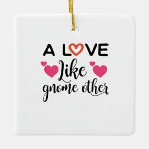 Adorno De Cerámica Pareja Regalo Un Amor Como Gnome Otro
