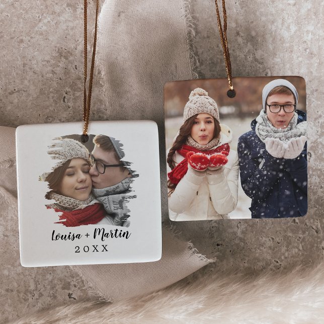 Adorno De Cerámica Parejas cepilladas Keepsake Photo (Subido por el creador)