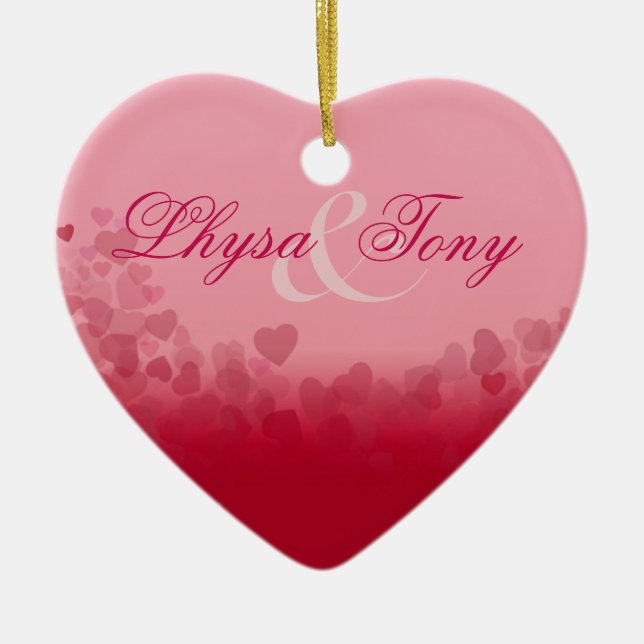 Adorno De Cerámica Pares de los recienes casados del amor de la