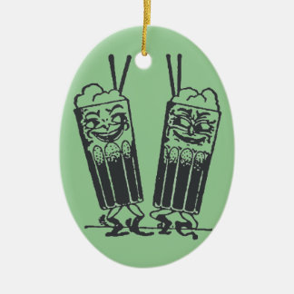 Adorno De Cerámica Pares felices de sodas