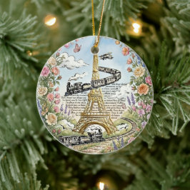 Adorno De Cerámica París romántico, Torre Eiffel, Arte Francés