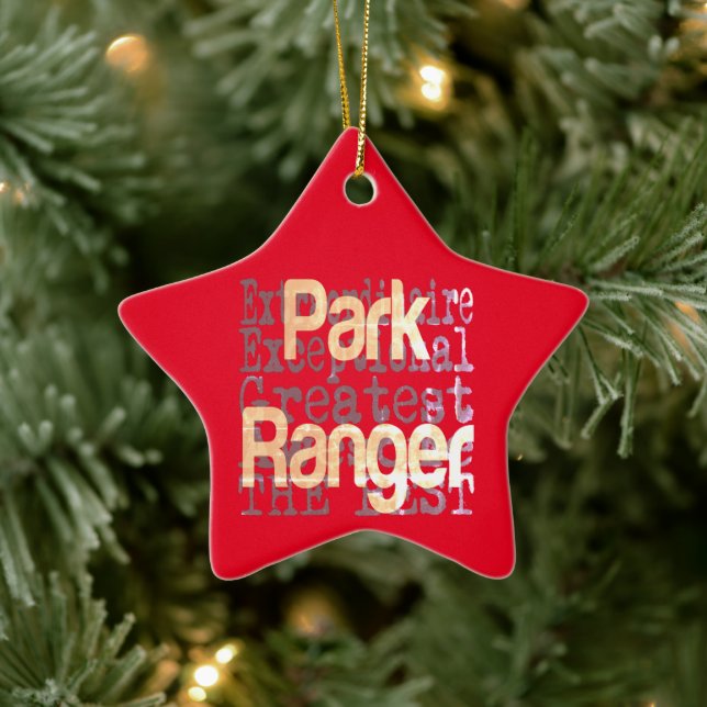 Adorno De Cerámica Park Ranger Extraordinaire (Árbol)