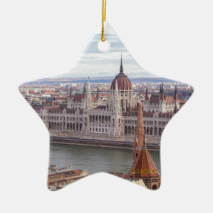 Adorno De Cerámica Parlamento húngaro Budapest por día