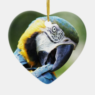 Adorno De Cerámica Paro azul